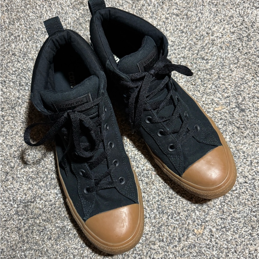 Unisex High Top Black Converse M 10.5 - Picture 8 of 10